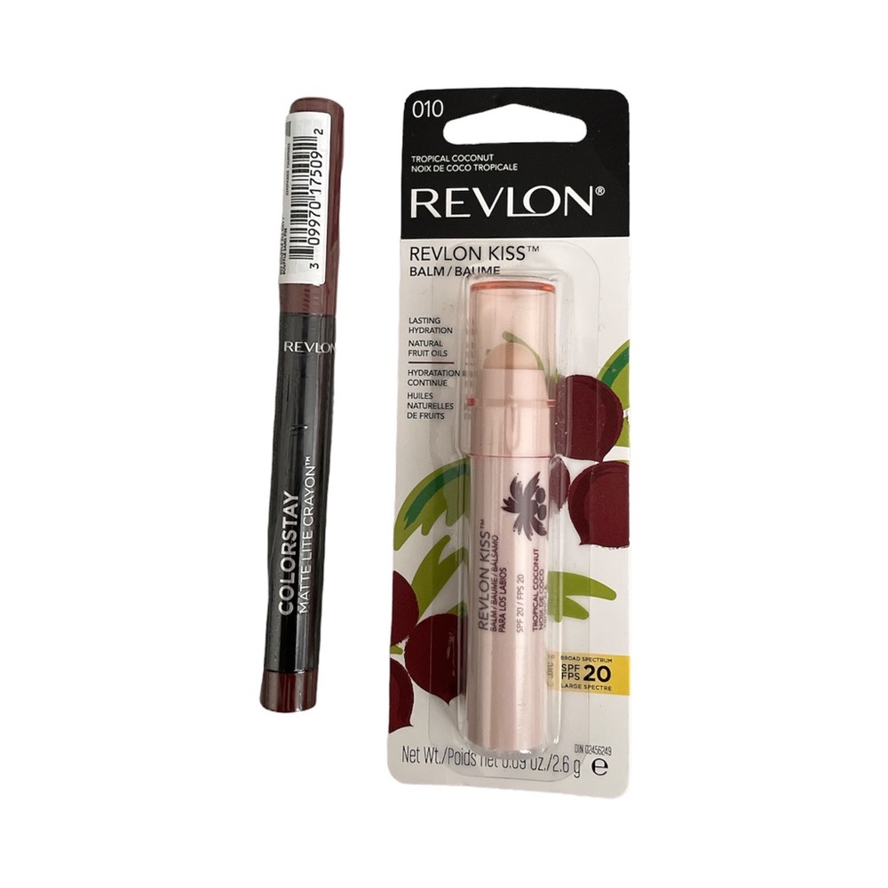 Revlon Colorstay Lite Crayon Lipstick Lip Balm Bundle